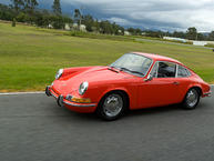 Adjusted Drive Straat 1970 Porsche 911T Tangerine 9110121262 - Outdoors